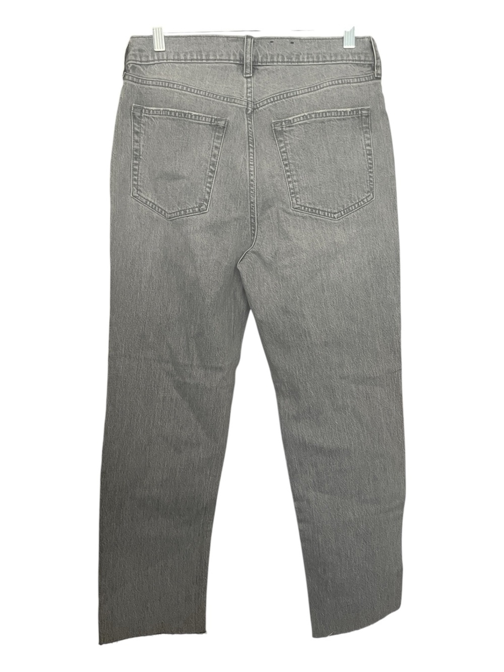 GAP Cheeky Straight High Rise Jeans Minimalist Classic Button Up Gray SZ 8 - Picture 2 of 8